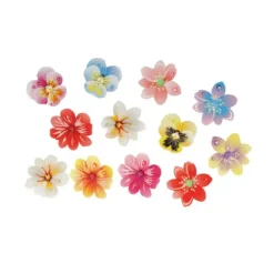 13 Fleurs 3D comestibles en azyme assorties
