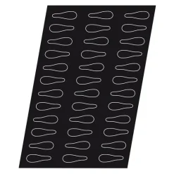 Flexipan 60x40 plaque de 36 cuillères 9x2,8 cm