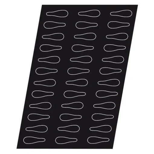 Flexipan 60x40 plaque de 36 cuillères 9x2,8 cm