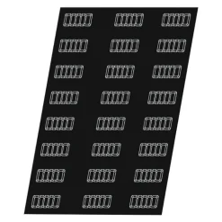 Flexipan 60x40 plaque de 24 lingots cannelés 10,6x4,6x2,5 cm