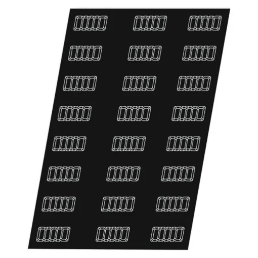 Flexipan 60x40 plaque de 24 lingots cannelés 10,6x4,6x2,5 cm
