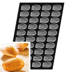 Flexipan 60x40 plaque de 40 madeleines 7,8x4,7 cm