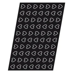 Flexipan 60x40 plaque de 70 mini-coeurs 4,1x3,8 cm