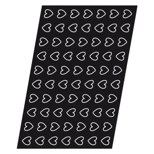 Flexipan 60x40 plaque de 70 mini-coeurs 4,1x3,8 cm