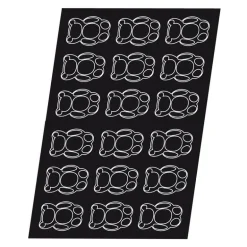 Flexipan 60x40 plaque de 18 nounours 9x6x2 cm