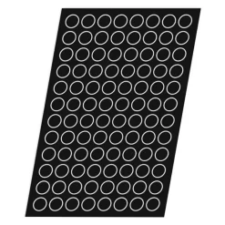 Flexipan 60x40 plaque de 96 pomponettes 3,6 cm