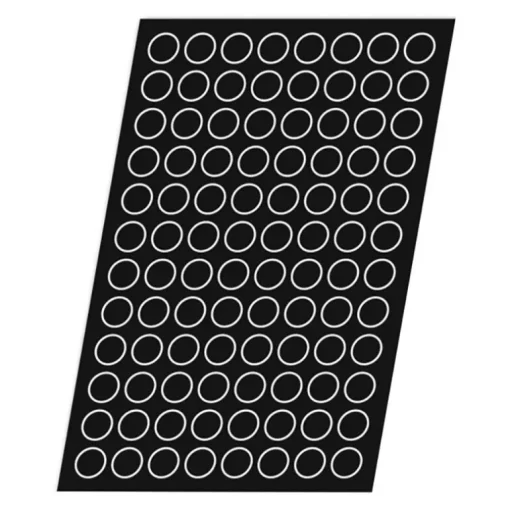 Flexipan 60x40 plaque de 96 pomponettes 3,6 cm