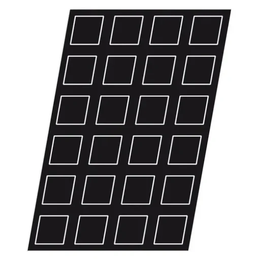 Flexipan 60x40 plaque de 24 pyramides 7x7x4 cm