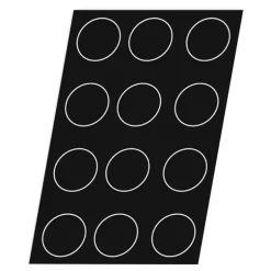 Flexipan 60x40 plaque de 12 quiches 10,5 cm