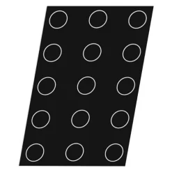 Flexipan 60x40 plaque de 15 quiches/florentins 10 cm