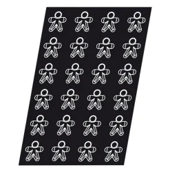 Flexipan 60x40 plaque de24 bonhommes épic 7x6,5 cm