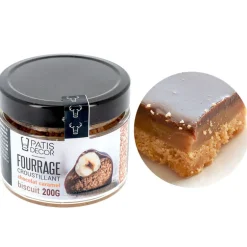 Fourrage chocolat caramel aux éclats de biscuits 200 g