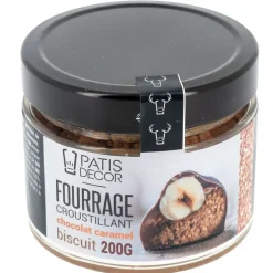 Fourrage chocolat caramel aux éclats de biscuits 200 g