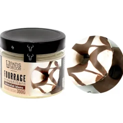 Fourrage croustillant goût chocolat blanc & biscuit cacao - 300 g