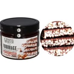 Fourrage croustillant goût choco-noisette riz soufflé - 250g