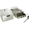 Fumoir inox  2 étages pour fumage à froid 71,5 x 41,5 x 36 cm