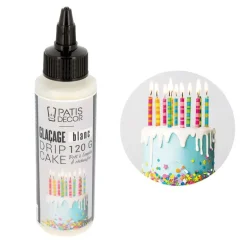 Glaçage pour drip cake blanc 120 g