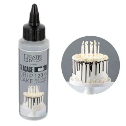 Glaçage pour drip cake noir 120 g