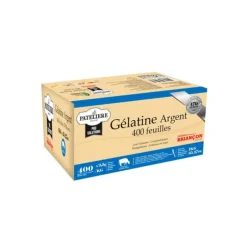 Gélatine Halal bovine 400 feuilles 170 blooms 1 Kg