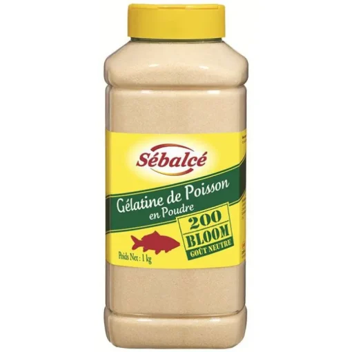 Gélatine poisson en poudre 200 Bloom 1kg Sébalcé