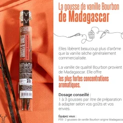 Gousse de Vanille Bourbon Madagascar (x2)