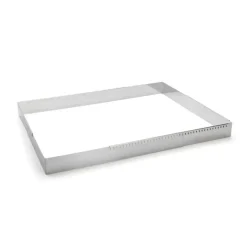 Grand cadre extensible inox rectangle Hauteur 5 cm De Buyer