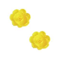 Grandes roses jaunes en azyme (x 6)