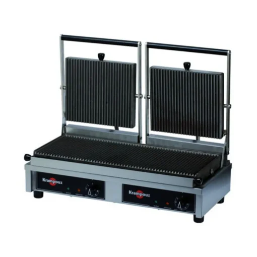 Grill double Easy Clean plaques striées
