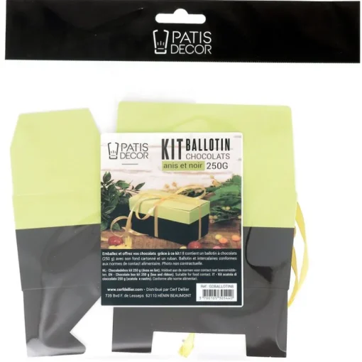 Kit ballotin chocolats anis / noir 500 g