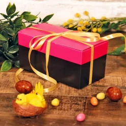 Kit ballotin chocolats fuchsia / noir