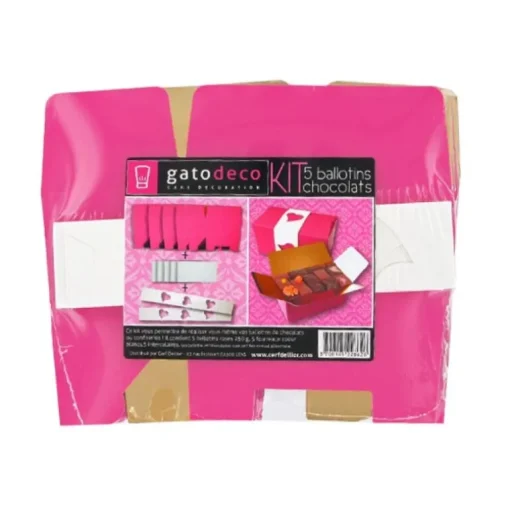 Kit Ballotin rose / blanc (x5)