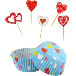 Kit décors cupcakes Saint-Valentin