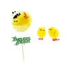 Kit décors de Pâques poussins chenilles