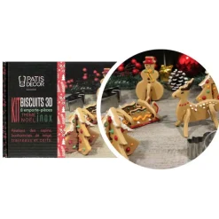 Kit emporte-pièces biscuits de Noël 3D