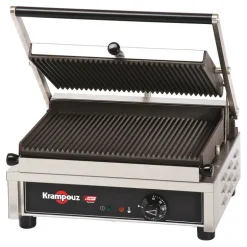 Krampouz grill fonte rainurée amovible simple 2,6 KW