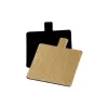 Languette carré carton Or / Noir 7 cm (x 200)