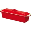 Le Chasseur terrine avec couvercle rouge 32 cm