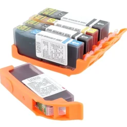 Lot de 5 cartouches d'encre alimentaire pour imprimantes MG5750/MG5751/TS5050