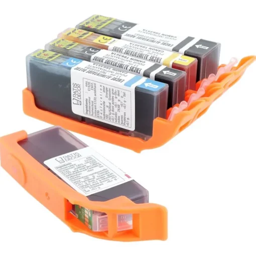 Lot de 5 cartouches d'encre alimentaire pour imprimantes TS6351/TS705A