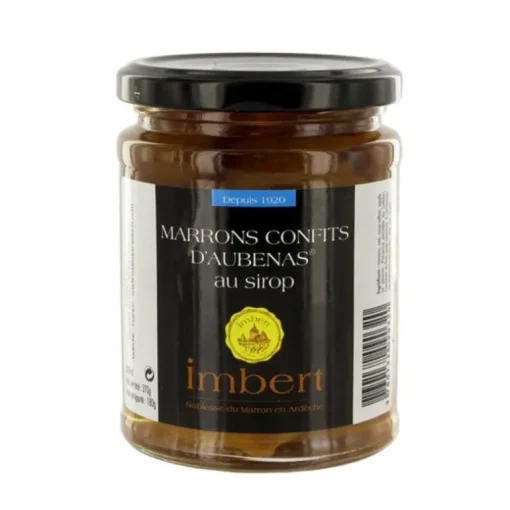 Marrons confits d'Aubenas au sirop Imbert 370 g