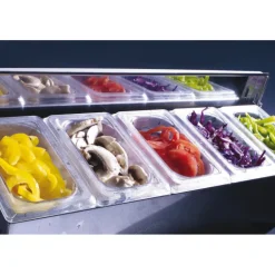 Matfer condibox avec 5 bacs GN 1/9 cristal