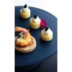 Mealplak présentoirs à gâteaux ronds anthracite 11 cm