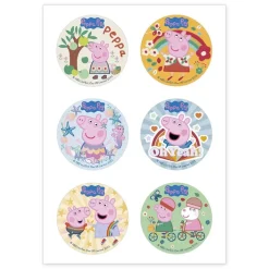 Mini disques azyme Peppa Pig (x6)
