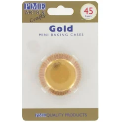 Mini-Caissettes aluminium dorées PME (x45)