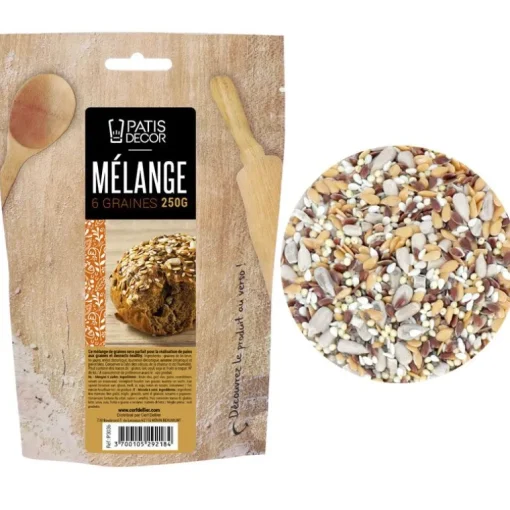 Mélange de 6 graines pour pain 250 g