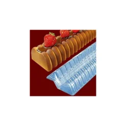 Moule à bûche annelé en PVC (x 12)