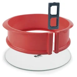 Moule à manqué démontable rond silicone base en verre 22,5 cm