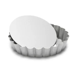 Moule à tartelette rond antiadhésif avec fond amovible