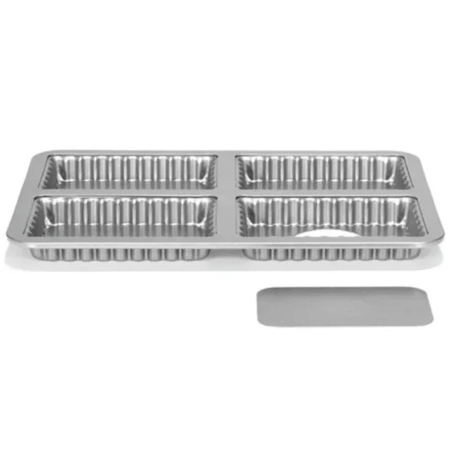 Moule à tartelettes rectangulaires fond amovible antiadhésif