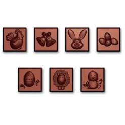 Moule carrés chocolat napolitains Pâques